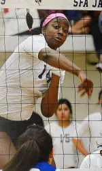 Justice Walker helped SFA lock up the number-three seed for the SLC Tournament with her big week.