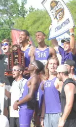 SFA swept the SLC indoor and outdoor team titles on both the men's and women's sides in 2015