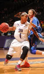 Senior Brittney Matthew dished out 13 assists in two wins last week