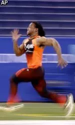 Gus Johnson ran a 4.70 40-yard dash at the NFL Combine