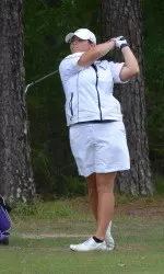 Sophomore Piper Kyle is tied for 11th in her first action of the season