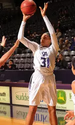 Tierany Henderson recorded 15 points and 10 rebounds in Thursday night's win