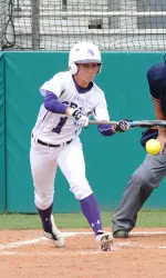 Heather Hollingsworth went 3-for-6 at the plate in two games on Friday
