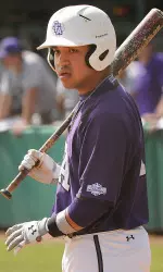 Nick Ramos had two of the Lumberjacks' four hits on the day