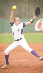 Makayla Sikes tossed a complete game in game two on Friday afternoon