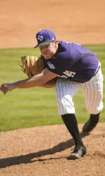 Eric Polivka pitched three innings of relief for the 'Jacks on Tuesday afternoon