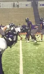 SFA held its first night practice of the 2015 spring schedule Tuesday at Homer Bryce Stadium