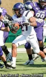 SFA held its first spring scrimmage Saturday at Lobo Stadium in Longview