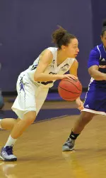Brentney Branch scored nine of her 12 points in the first half to help SFA to victory