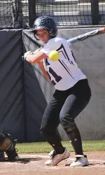 Lindsay Campbell provided the lone run and hit for the Ladyjacks on Sunday