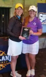 Jessica White set a program record en route to capturing the 2015 SLC individiual title