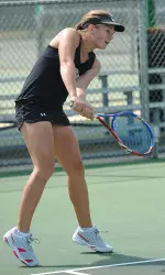 Valeria Terentyeva notched victories in both singles and doubles play against Southeastern Louisiana