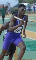 Freshman My'Lik Kerley is competing in the 400m and running a leg in the 4x400m relay this week in Austin