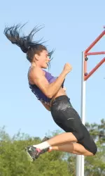 Demi Payne has the best outdoor vault in the world this season