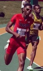 My'Lik Kerley ran a PR time of 46.33 seconds in Friday's 400m final