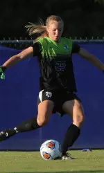 Goalkeeper Lillie Ehlert helped the Ladyjacks post a shutout against TCU in Sunday's exhibition