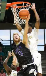 Thomas Walkup finished one points and two assists shy of a triple-double on Saturday night.