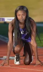 Senior hurdler Bria McIver