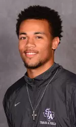 Freshman D'Lance Sharp took second in the 200m on Saturday in Houston