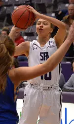Brentney Branch hit four threes in the fourth quarter on Monday night