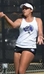 Senior Dhanielly Quevedo won her match at number-two singles.