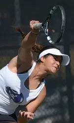 Dhanielly Quevedo fell in a super-tiebreak third set in her singles match on Tuesday.