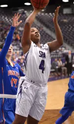 Freshman Kennedy Harris scored a career-high 11 points against SHSU on Jan. 23