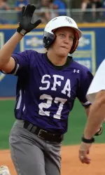 Annie Mehringer hit a two-run homer in the first inning to help SFA move past UCA on Wednesday afternoon