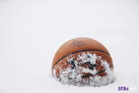 Basketball in Snow
