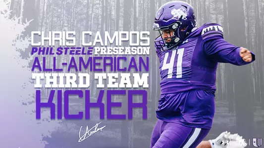 Chris Campos Headlines as All-American; 18 'Jacks named Phil Steele FCS Preseason All-UAC