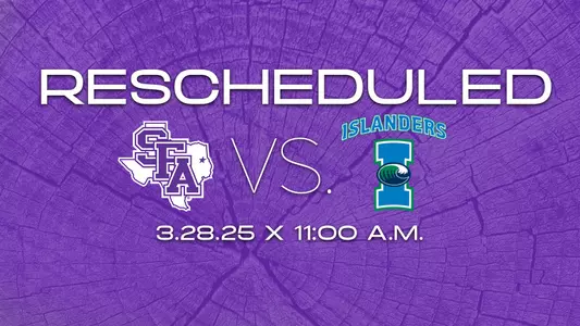 tennis rescheduled vs TAMUCC