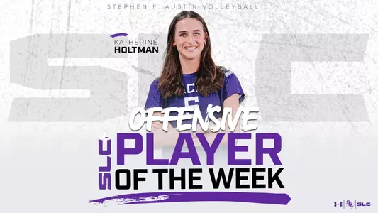 katherine holtman named SLC offensive player of the week