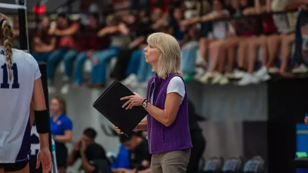 debbie coaching on the sidelines in shelton