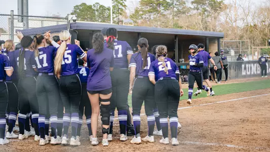 Adelyn Becerra crossing home plate after walk-off homerun vs PVAMU (2-18-26)