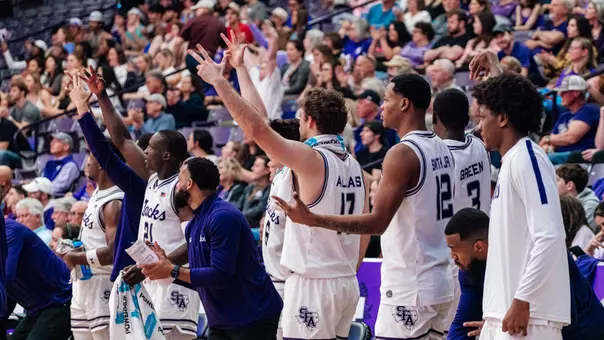 Three ball celebration vs. Nicholls (2-21-26)
