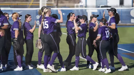 team celebration at ETAMU Leadoff