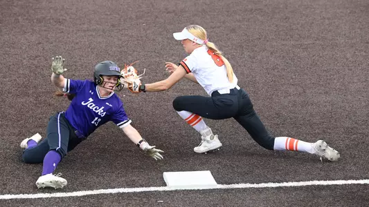 Jamie Varga sliding into third at Sam Houston (3-10-26)