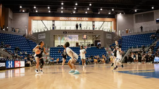Lydia Cajuste dribbling at McNeese (3-2-26)