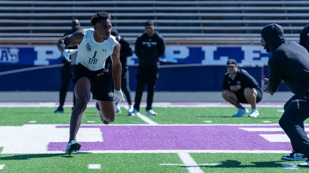 Charles Demmings at SFA Pro Day