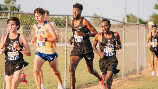 xc men running at mcneese opener