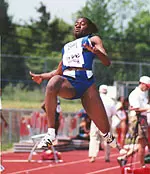 Nolle Graham was the ECAC Long Jump Champion