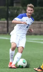 Freshman Samuel Geiler assisted both goals against Villanova on Wednesday night.