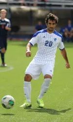 Senior John Gurel sent two shots on net against Butler on Saturday.