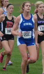 Junior Mary Migton is the top returning finisher on the women's side from last year's Leopard Invitational