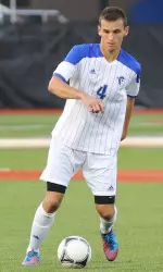 Junior Konrad Plewa scored twice in the win over URI.