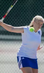 Junior Madison Shoemaker was one of three Pirates to post three singles wins at the Quinnipiac Invitational