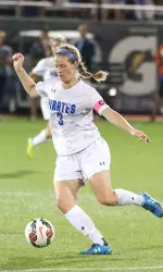Junior Emily Hansinger and the Pirates will look to slow a potent DePaul attack in Thursday's BIG EAST showdown