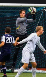 Julian Spindler made eight saves for The Hall, tying a career-high.