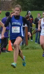 Senior Mary Migton placed among the top-three on the team in all four of her trips to the conference championship