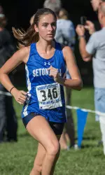 Junior Amanda Quaglia has delivered a top-three performance in all but one event this fall for The Hall.